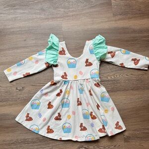 Monica + Andy Organic Cotton Easter Ruffle Dress